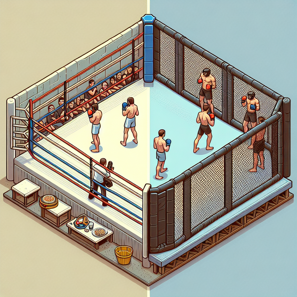 Cage MMA vs ring classique : quelles différences ?