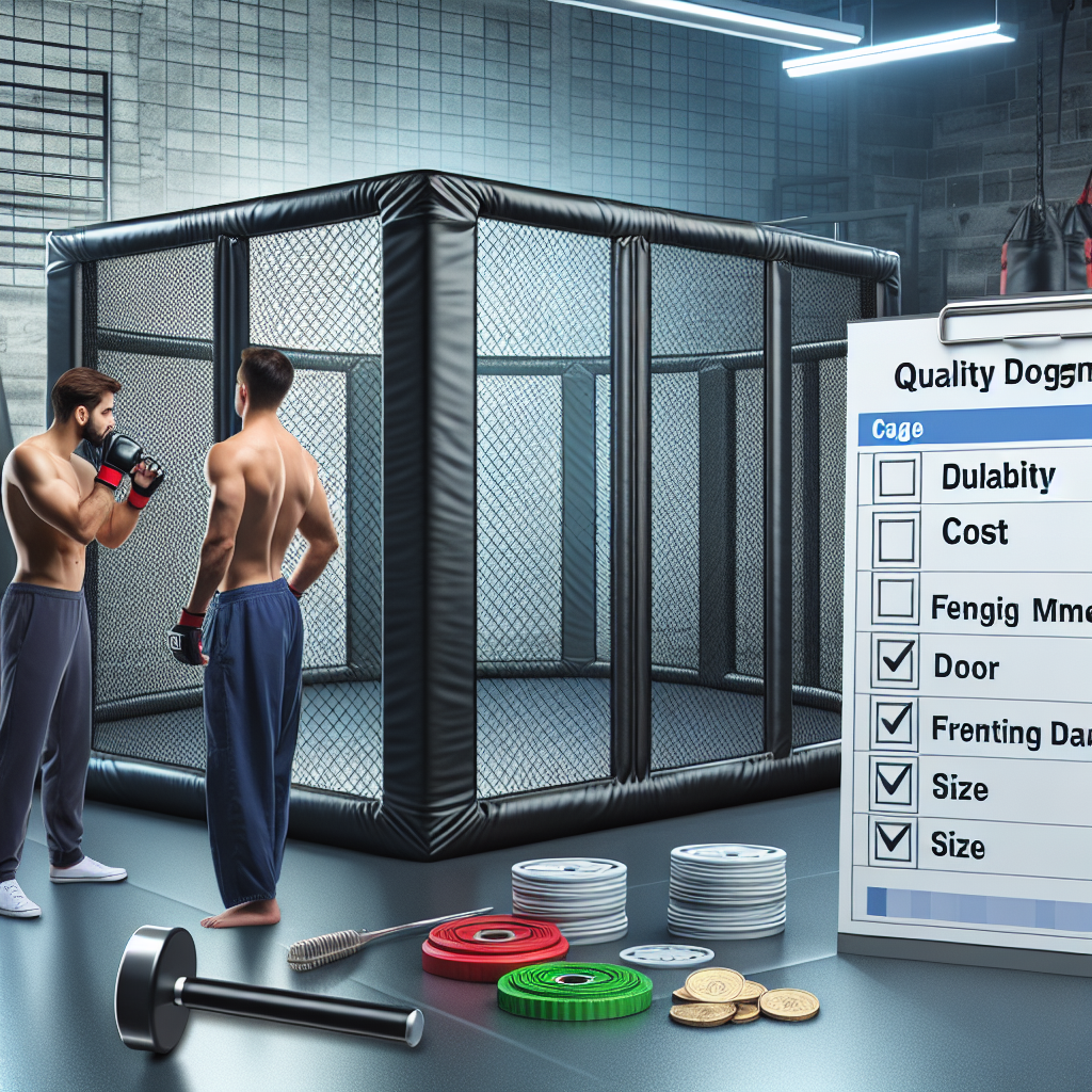 Choisir une cage MMA avec un budget limité : astuces