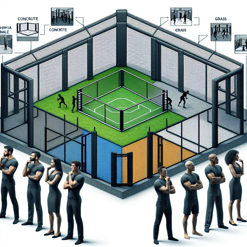 Choisir une cage MMA en fonction de son sol