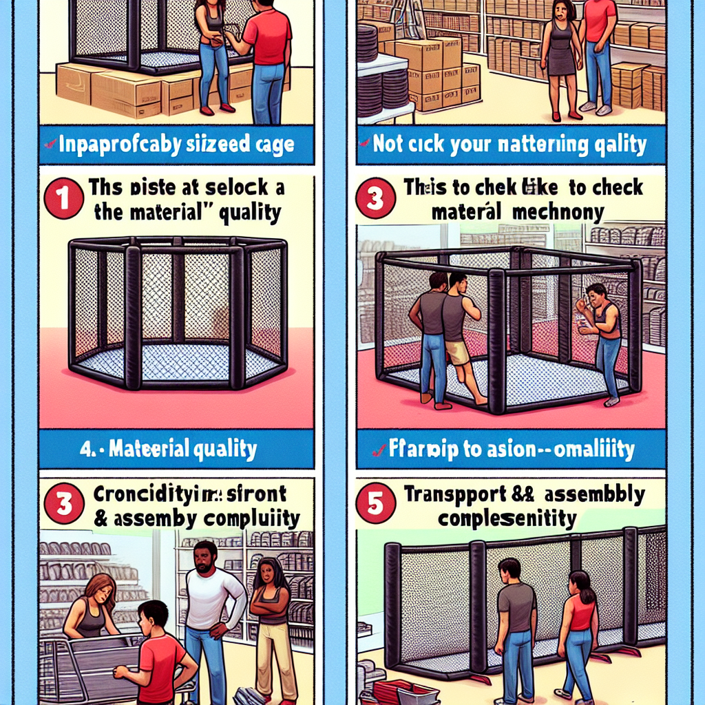 Les 5 erreurs à éviter lors de l’achat d’une cage MMA